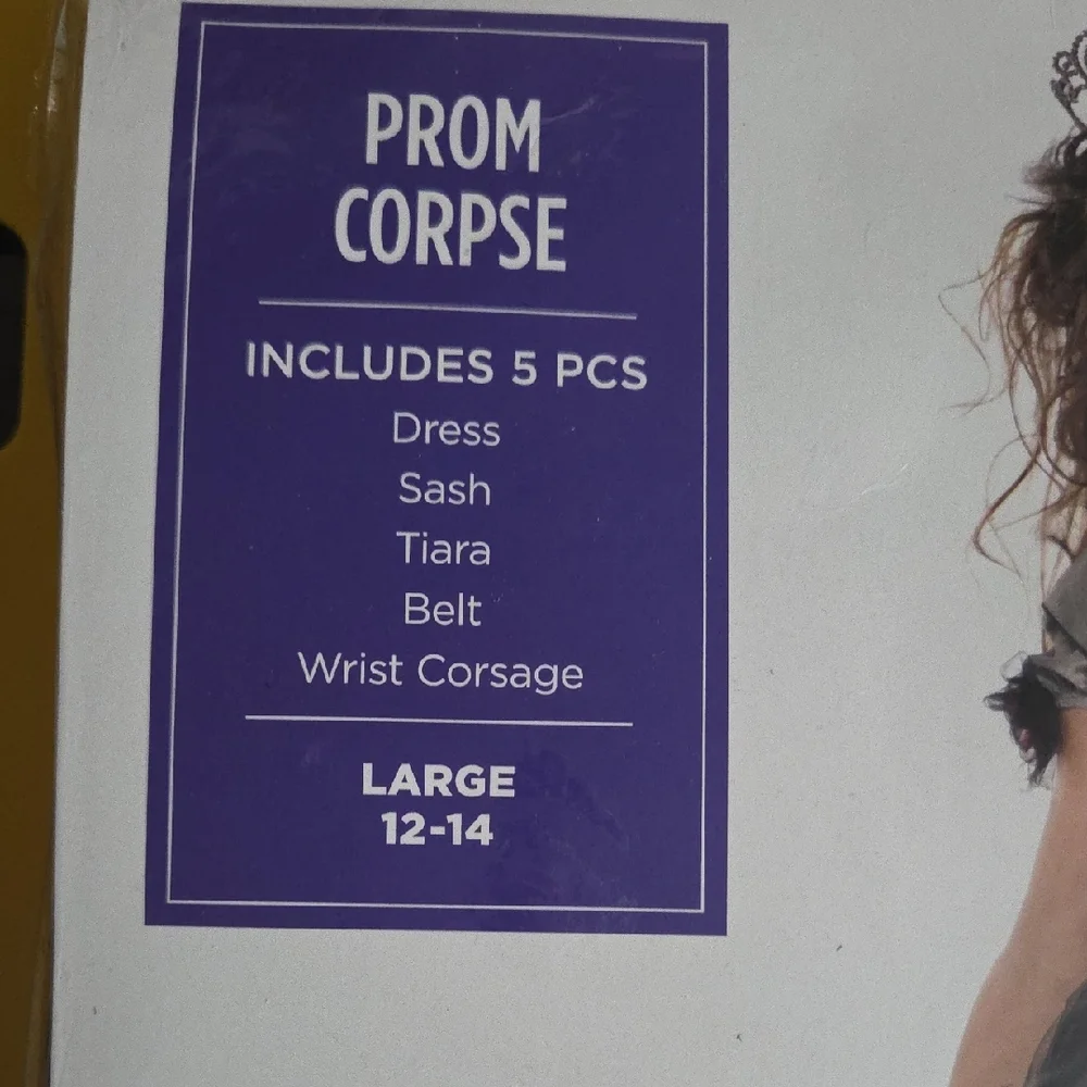Prom Corpse Kids Costume - Black and Gray